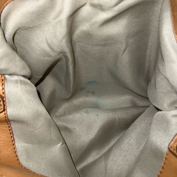 AMERICAN Leather Co Two Way Satchel in cafe latte Leather Long Beach Satchel - Picture 9 of 12